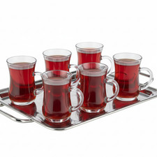 Pasabahce Keyif Tea Glass w/ Handle Classic Clear Sodalime Cup 145cc Hot Drink