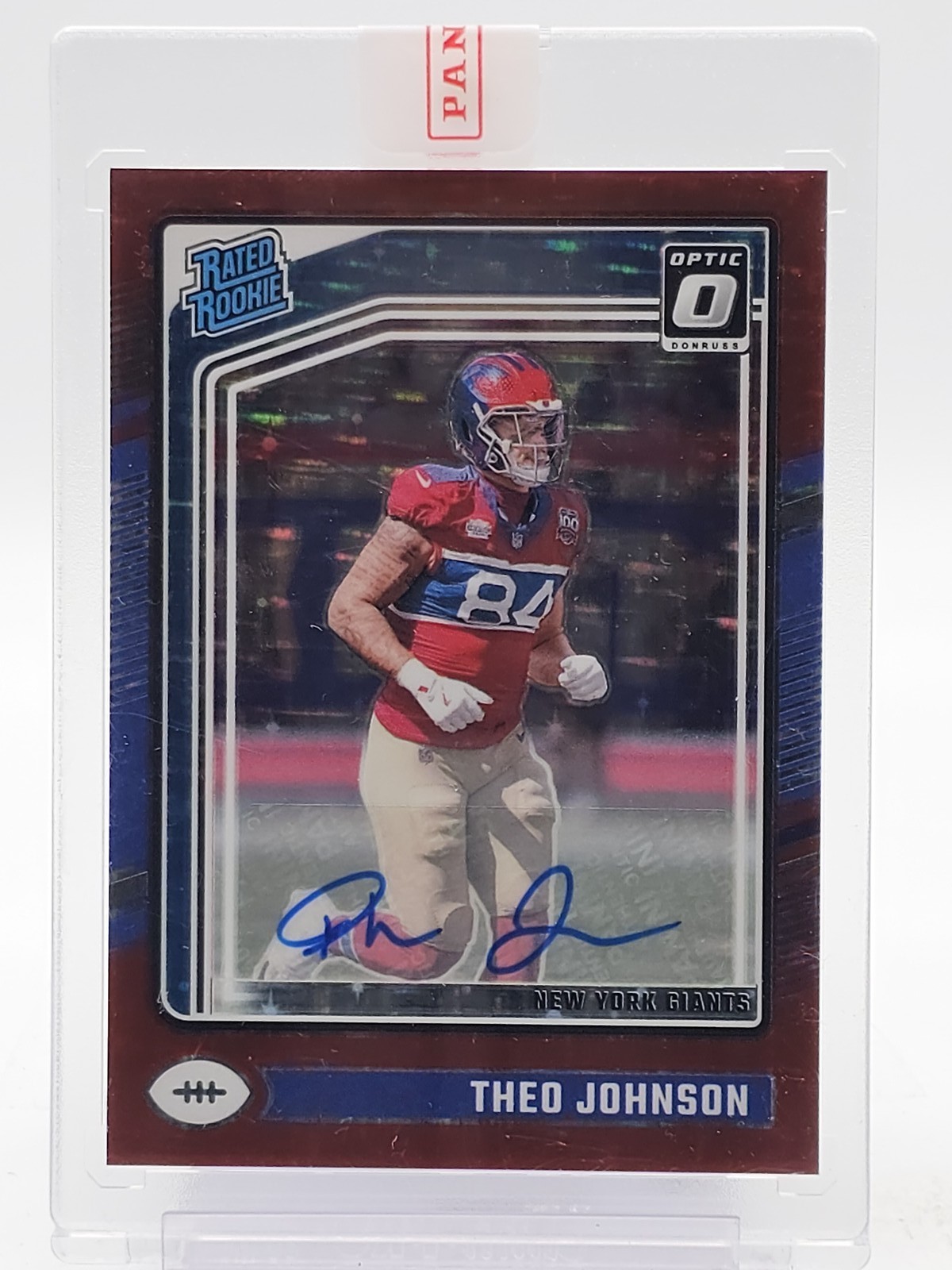 Theo Johnson Panini Donruss Optic #291 Autograph