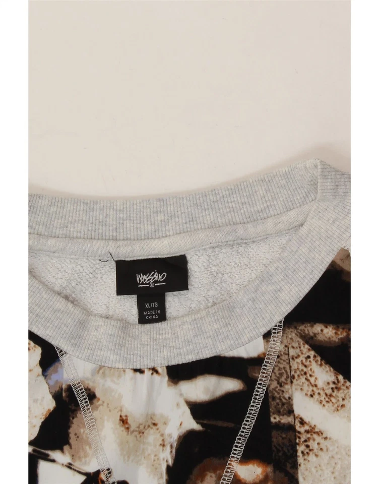 MOSSIMO Mujer Gráfico Sudadera Jersey Reino Unido 18 XL Gris Algodón GB06 Foto 3 de 3