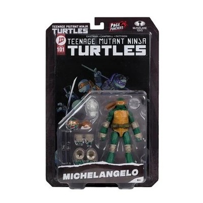 TMNT Page Punchers Welle 2 Michelangelo 5-Zoll Maßstab Actionfigur Mit Comic