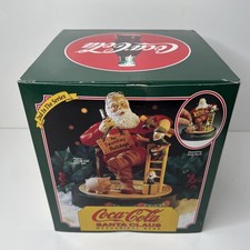 Coca Cola Santa Claus DieCast Metal Mechanical Coin Bank Sparkling Holidays Ertl