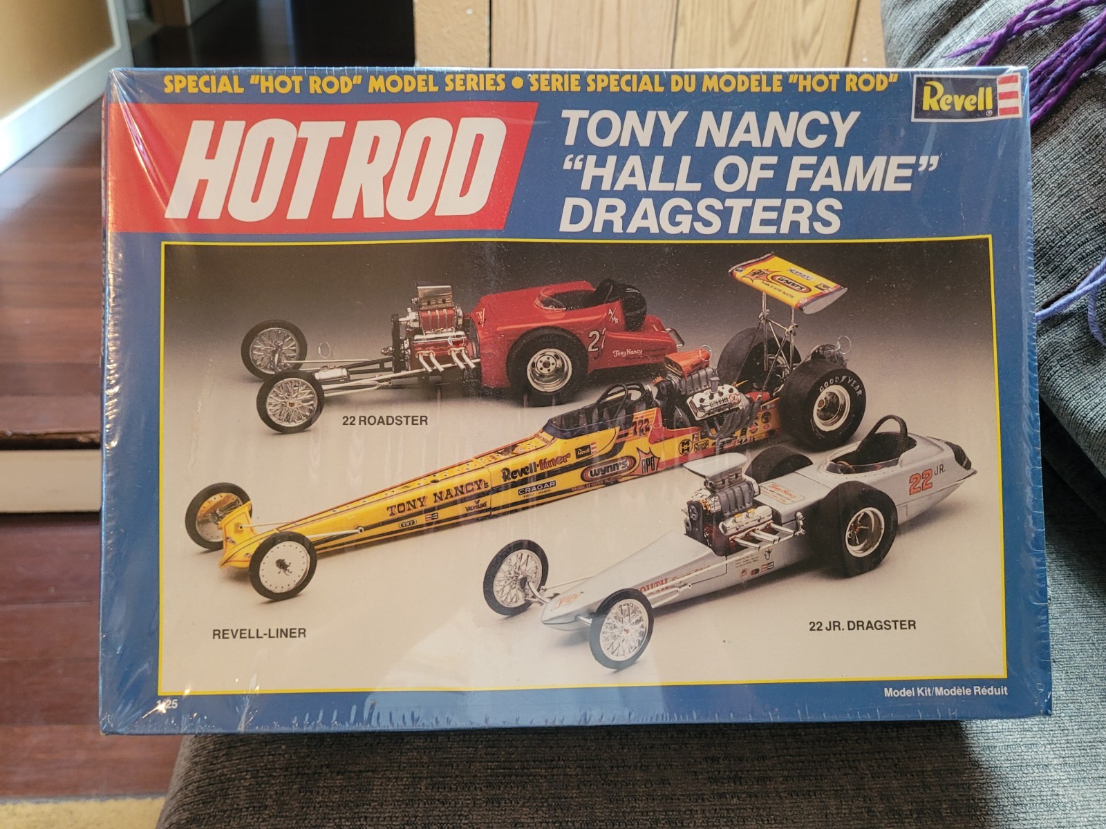 Vintage 1987 Revell Tony Nancy Hall of Fame Hot Rod Dragster Model Kit 7502