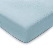 100 Muslin Cotton Fitted Crib Sheet - Soft, Standard Breathable Crib Sheet...