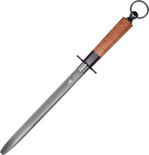MITSUMOTO SAKARI 10 Inch Japanese Knife Sharpening Honing Rod, Professional Kitc