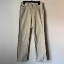 Vintage Calvin Klein Jeans Khakis Tan Stonewash Jr Easy Fit Size 11 Made in USA
