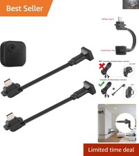 Convenient 2 Pack of 5'' Extension Cables for Blink Outdoor 4 - USB-C Adapters