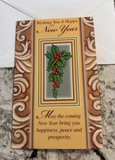 Wishing You A Happy New Year  5”x7.75" Stockwell Greeting Card