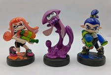 Nintendo Splatoon Amiibos Lot Of 3 - Inkling Squid, Inkling Boy Girl