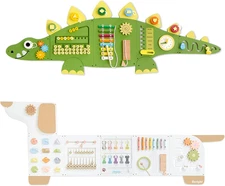 2 Pack Activity Busy Board Panels, Montessori Sensory Toys, Toddler Learning Act