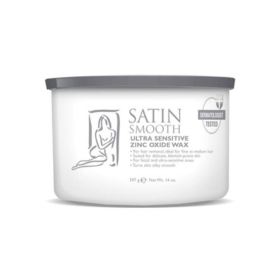 Satin Smooth Ultra Sensitive Zinc Oxide Wax Hair Removal For Fine To Medium