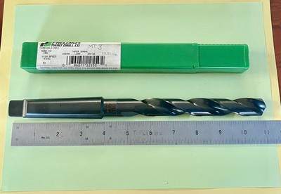 Precision Twist Drill Co. 25/32 Taper Shank Drill. MT3 HSS Made In USA **NEW**