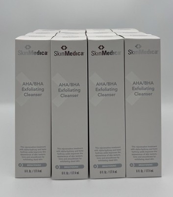 SkinMedica AHA/BHA Exfoliating Facial Cleaner  6 fl oz 12 pack. NEW SEALED BOXS 