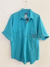 NWT VTG Mens Bugle Boy Button Front Shirt Sz Large Pocket NOS 80s 90s