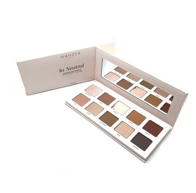 WANDER BEAUTY IN NEUTRAL EYESHADOW PALETTE~MATTE & SHIMMER~FULL SIZE~NIB!