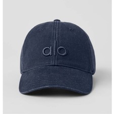 ALO Yoga Washed Off-Duty Cap in Vintage Navy NWT