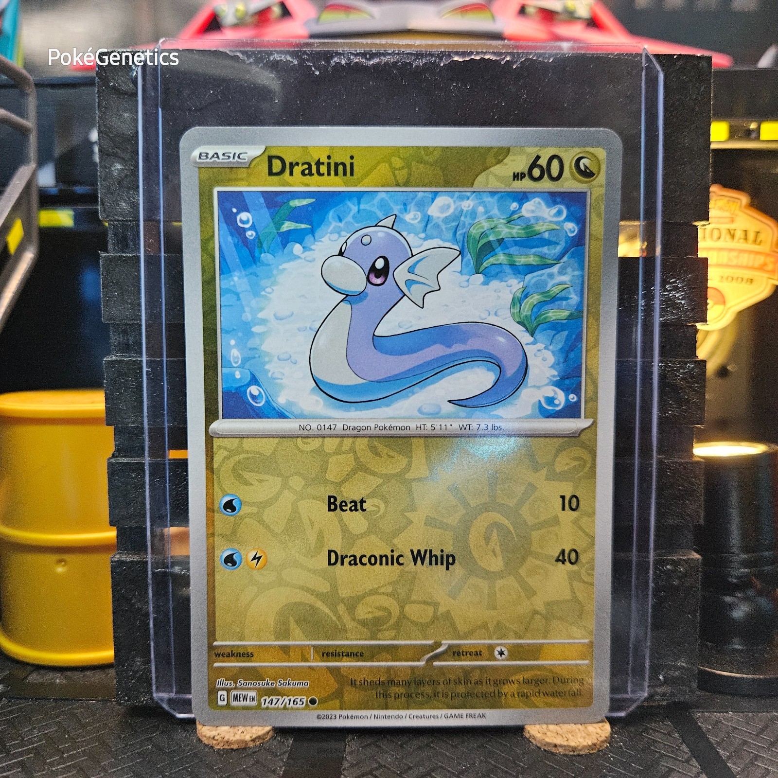 Dratini 151 Reverse Holo Pokémon TCG 147/165 Scarlet & Violet Common