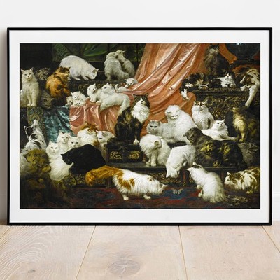 Kunstdruck Kahler My Wife's Lovers Katze Kunst Poster Galerie Wandbild Katzendruck