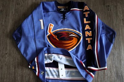 Dany Heatley Atlanta Thrashers Authentic On Ice  Game Jersey 2001-2004