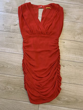 FAB Red ALICE & OLIVIA Party Cocktail Evening DRESS (uk8)