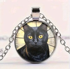 Black Cat necklace Christmas fashion jewelry NEW Free Shipping