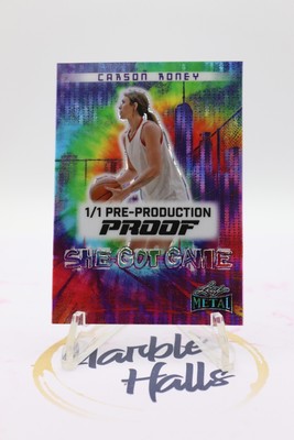 Carson Roney 1/1 Pre Production Proof - 2024 Leaf Metal Women of Sport