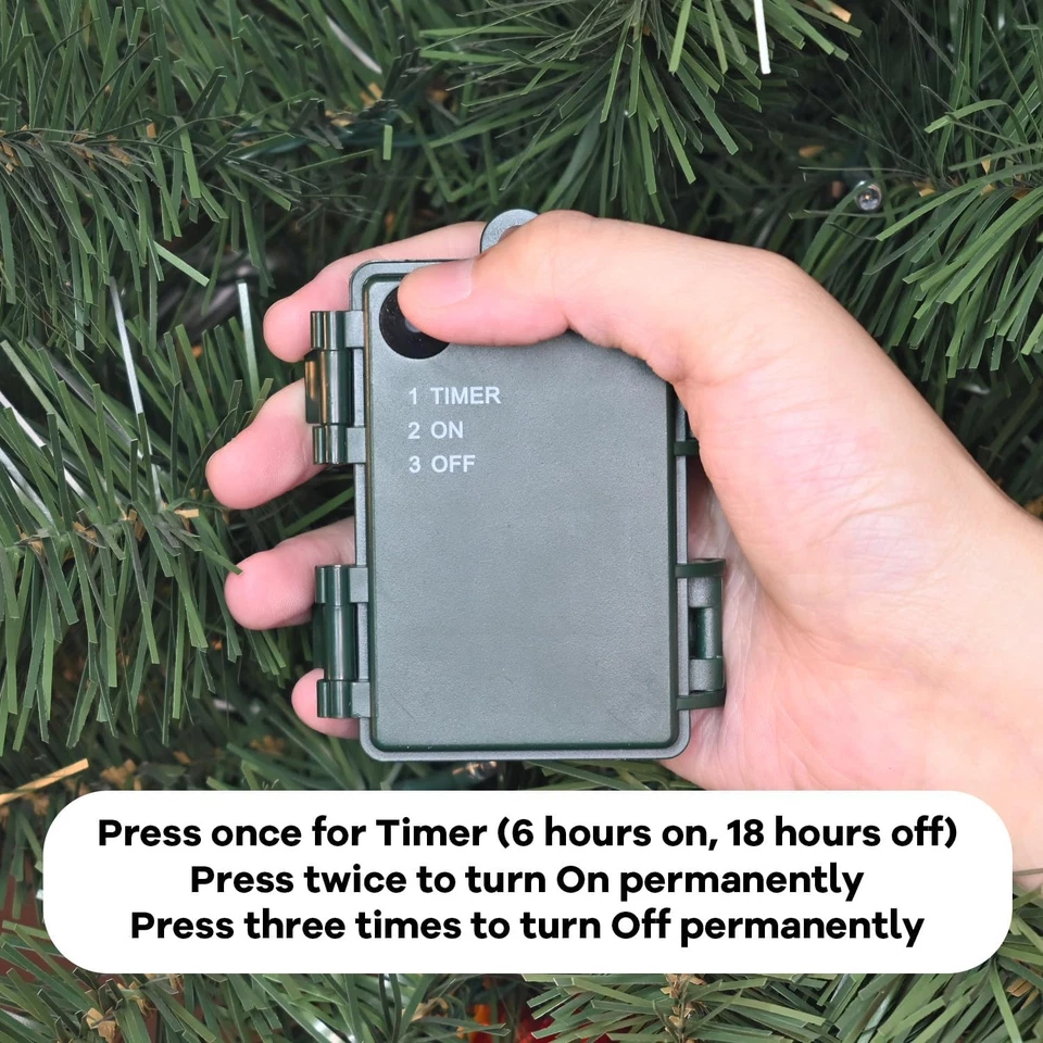 2ft Prelit Mini Christmas Tree Artificial Tabletop Small Xmas Tree &50 LED Light - Image 3 of 4