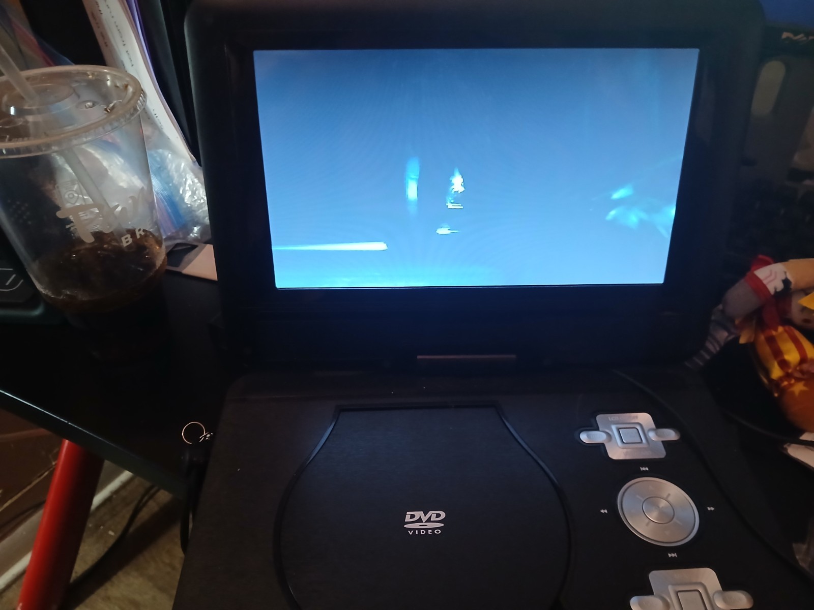 onn 10-Inch Black 480p Portable DVD Player Kit with Screen S