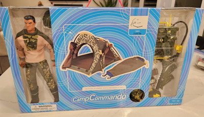 Camp Commando Action Figure Toy Doll with Accessories Target 2002 Vintage NOS