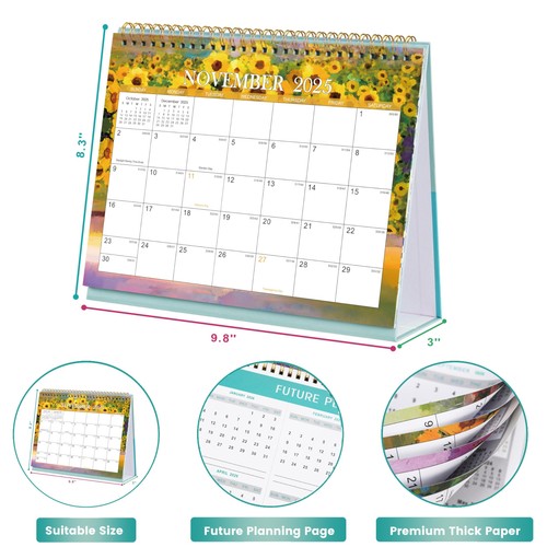 2025-2026 Desk Calendar - Standing Flip Desktop Calendar 2025-2026, JUL. 2025... - 第 5/7 張圖片