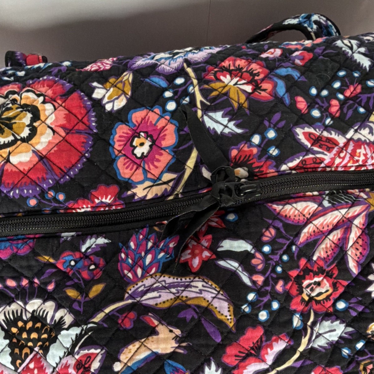 Vera Bradley Large Travel Retired Foxwoods Pattern Duffle Bag