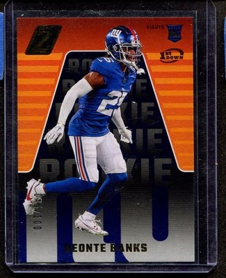 Deonte Banks Z-Team Orange RC /100 Zenith Giants 2023