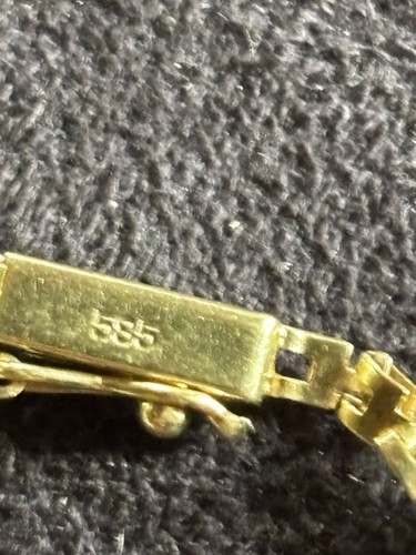 Damen Collier 585 gelb gold mit Perlen Und Diamantsplittern - Bild 6 von 9