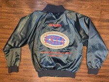 Vintage NASA Space Shuttle Johnson Space Center Satin Jacket - Size Medium