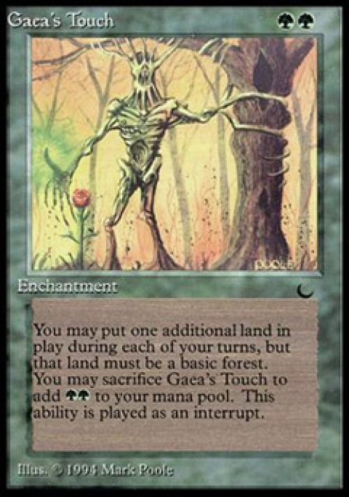 MTG English Gaea's Touch NM Normal The Dark