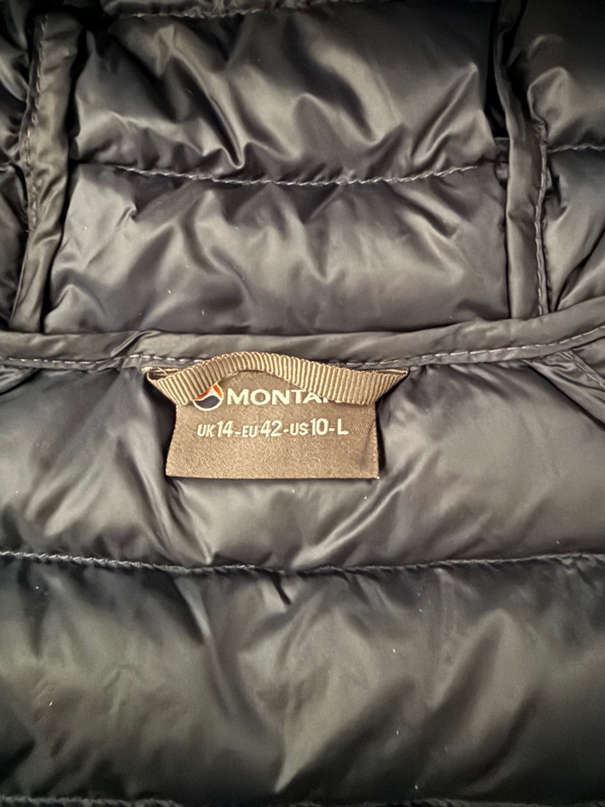 NEW Montane Women's Puffer Jacket Pertex Quantum Navy Blue Jacket SZ 14 UK 10US image 2