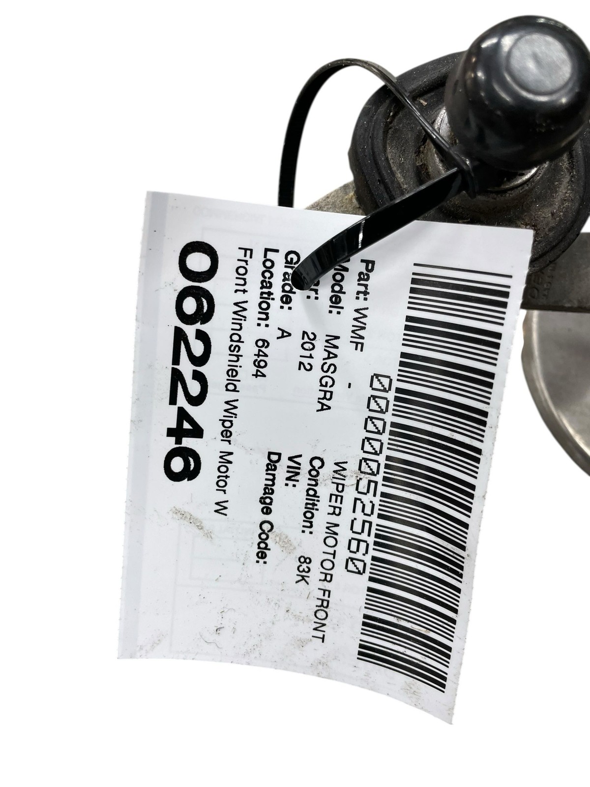 2008-2017 MASERATI GRANTURISMO 4.7L RWD Front Windshield Wiper Motor W/ Arms
