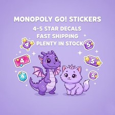 Monopoly Go 4 5 Star Stickers Instant Send Full Stock Fast Delivery