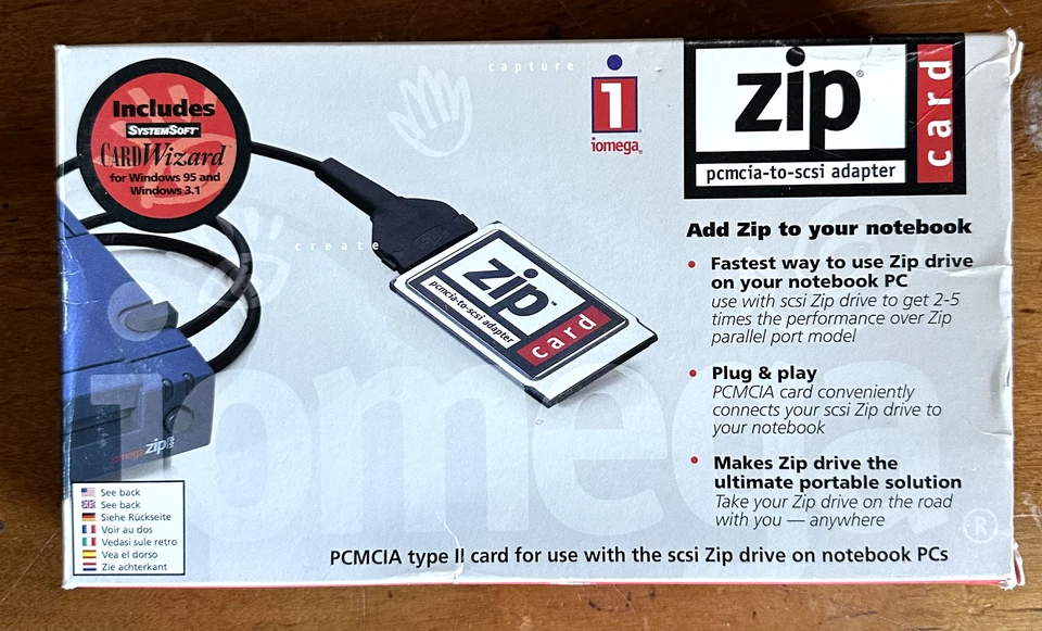 Iomega PCMCIA-to-SCSI Zip Notebook Personal Computer Adapter Card No Cable - Image 4 of 4