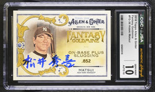 Hideki Matsui Kanji Signed 2018 Topps Allen & Ginter’s #FG-36 CGC 10 JSA 10 Auto