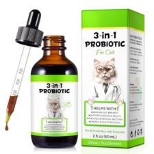 Probiotics for Cats with Prebiotic, Enzymes for Digestive  Immune Support