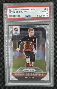 2016 Kevin De Bruyne Panini Prizm UEFA ROOKIE RC #23 PSA 10