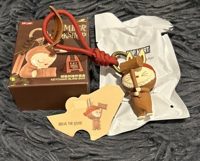 Authentic Pop Mart Timber Workshop Labubu Keychain Pop Land Break