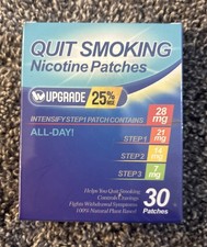 Quit Smoking Nicotine Patches 30 28mg New- Exp 03/17/2028