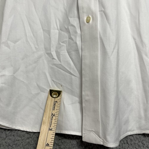 Vtg Polo Ralph Lauren Dress Shirt Men’s Andrew White Button Down 17.5 34/35 - Picture 7 of 9
