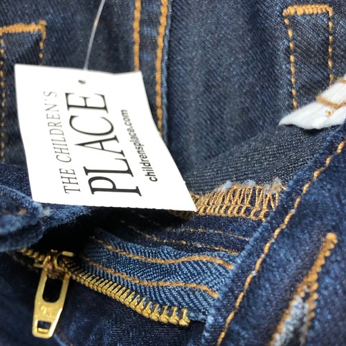 The Children Place Skinny Girls Blue Denim Jeans Uniform Mid Rise Size 10 New - Picture 7 of 8