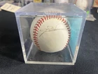 Joe Borowski signed official MLB baseball Chicago Cubs Yankees Cleveland No cOA