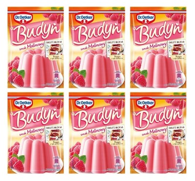 Dr. Oetker Puddingpulver Himbeere 6x 40g - Himbeer Pudding Pulver Dessert