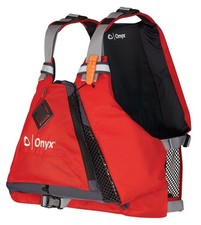 Onyx MoveVent Torsion USCG Approved Paddle Sports Life Jacket, Red, X-Small/Smal