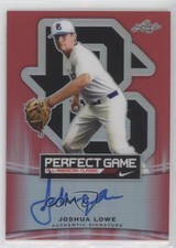 2015 Leaf Metal Draft Perfect Game Red Prismatic 3/5 Josh Lowe Joshua Auto 9nn