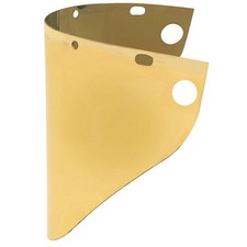 HONEYWELL FIBRE-METAL 4199GDTVGY Faceshield Window,Propionate,Gold 15W962